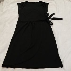 The Limited black dress with front wrap and tie